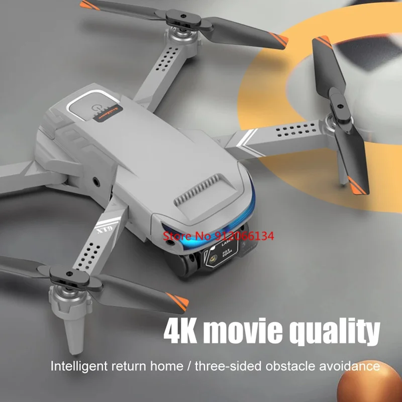 3방향 장애물 회피 WiFi FPV 4K HD 듀얼 카메라 RC 드론 2.4G 광학 흐름 호버 원키 리턴 접이식 RC 쿼드콥터
