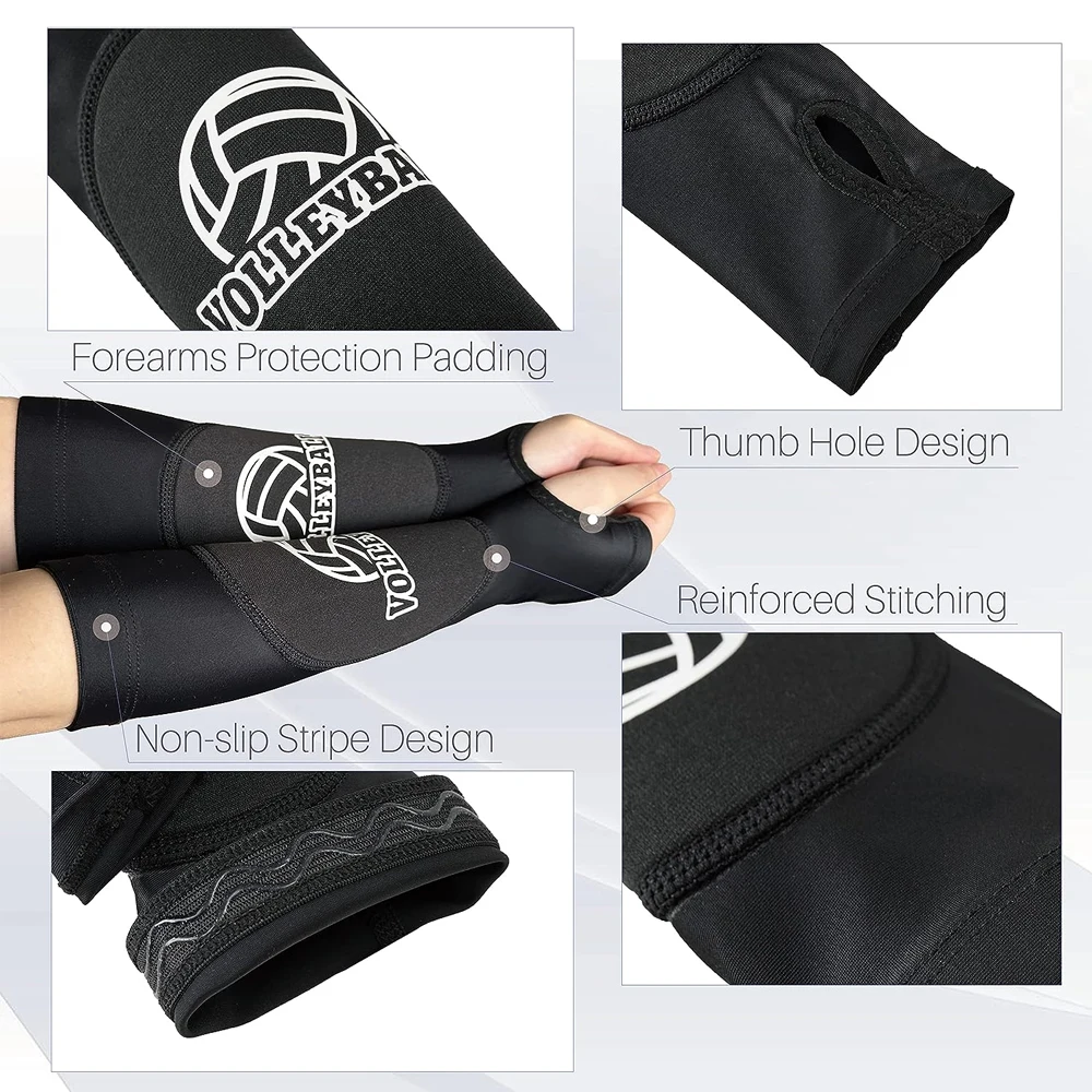 thumbnail image 2 of Ant 1 Pair Volleyball Arm Sleeves, Passing Orearm Sleeves With 2 of 13
