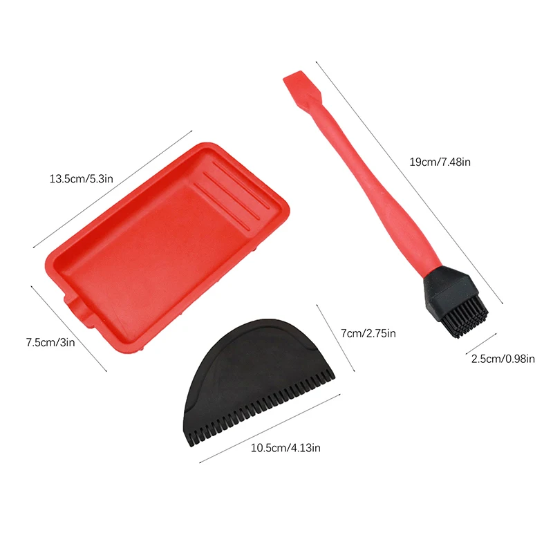 New Silicone Glue Kit Silicone Brushes Woodworking Glue Spreader Applicator Sets 6