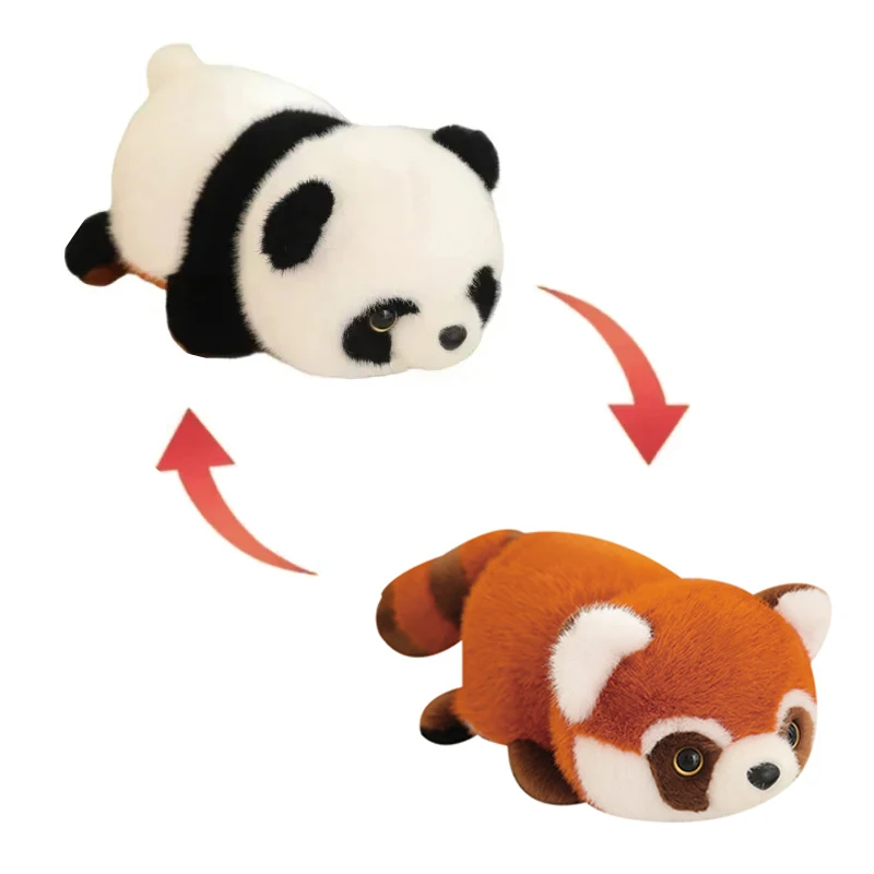 thumbnail image 1 of Panda creativo de doble cara que se transforma en carpincho, muñeco de peluche transformable 2 en 1, regalo suave para niños, 1 of 5