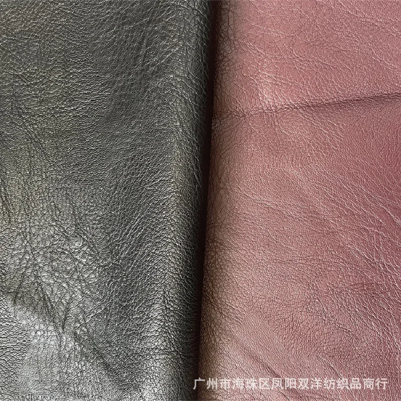 New Thickened Super Soft 0.8mm Washed PU Leather Fabric Jacket Pants Short Boots Tree Pattern Clothing for Men Women Children