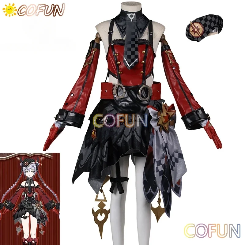 

COFUN [Customized] Game Genshin Impact Fontaine Witch M Full Set Cosplay Costume Halloween Outfits Women Anime Clothing