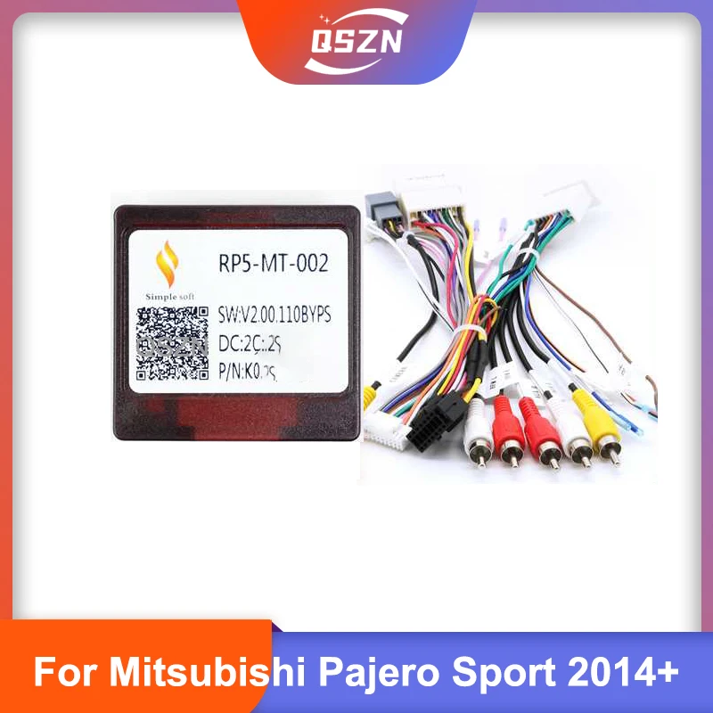 

Автомобильный радиоприемник на Android, 16-контактный адаптер Canbus для Mitsubishi Pajero Sport 2014 + с кабелем