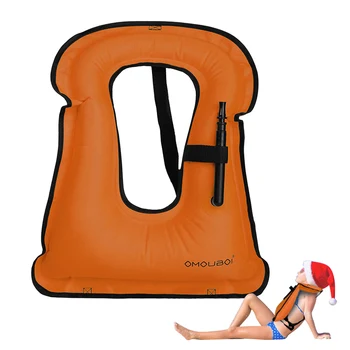Inflatable Snorkeling Vest Water Sports Safety Vest Inflatable Buoyancy Vest for Snorkeling Swimming Kayaking Boating 1