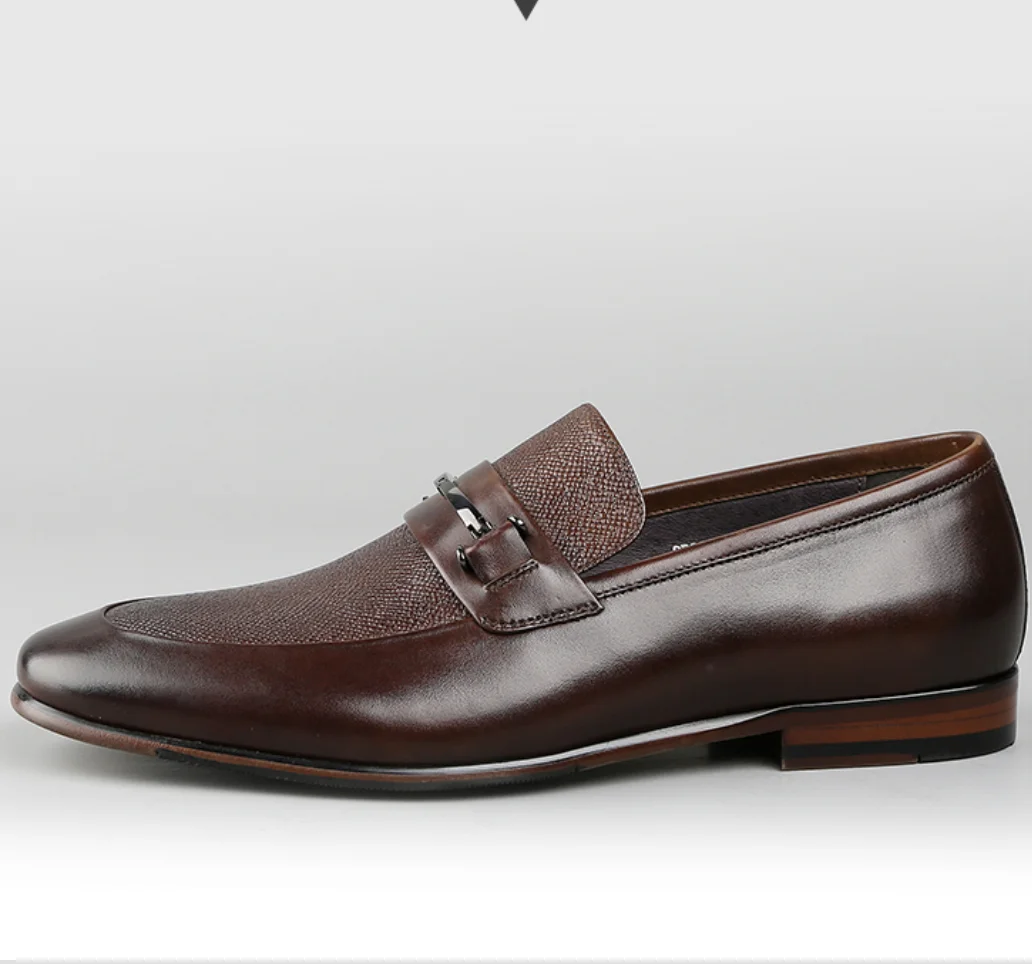 Neue echtes leder business, casual leder schuhe,, mode eine fuß fuß fuß fuß müßiggänger, männer schuhe atmungsaktiv singl – Detail 10