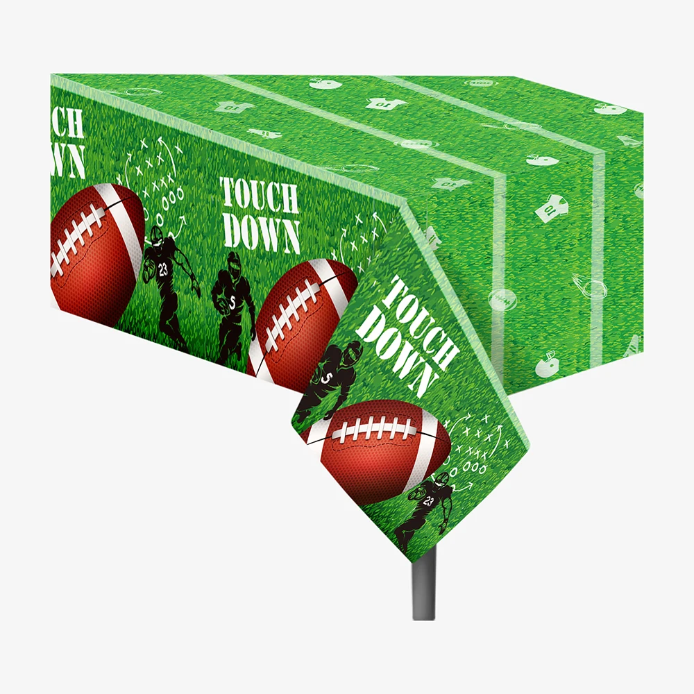 130*220cm PE Rugby American Football Sports Game Party Disposable Tablecloths Baby Shower Birthday Decorations |