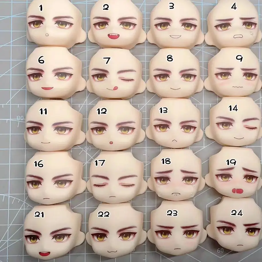 Zayne Ob11 Facepate Love and Deepspace Li Shen Handmade Water Paste Face Alternate Expression Doll Accessory