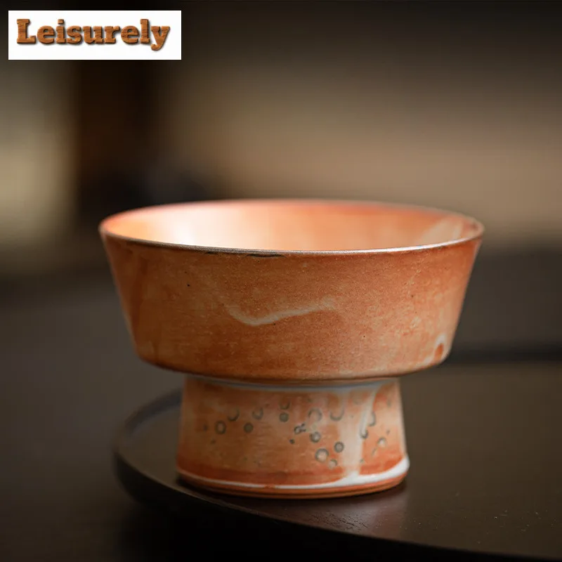 Zhiye Roasting High-legged Fruit Dishes Japanese Pastry Plate Fruit Snack Plate Serving Tray Drinkware Accessories Ornaments