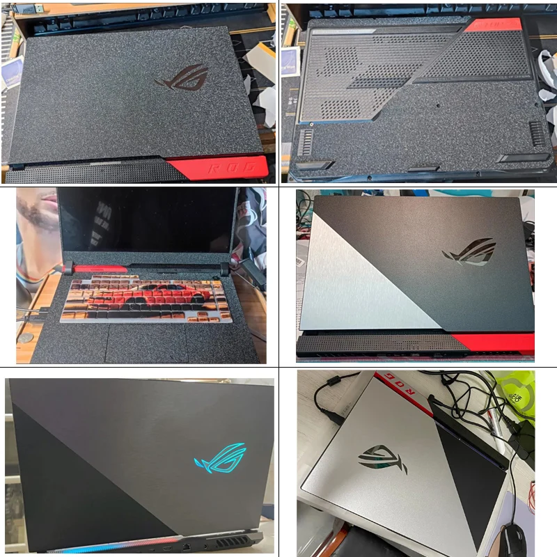 Pele Pré-cortada da Etiqueta do Portátil Tampa do Decalque Acessórios para Asus Rog Strix G713p G733p G713q G713rm G713rw G713qy G17 2023 2023 - Imagem 5