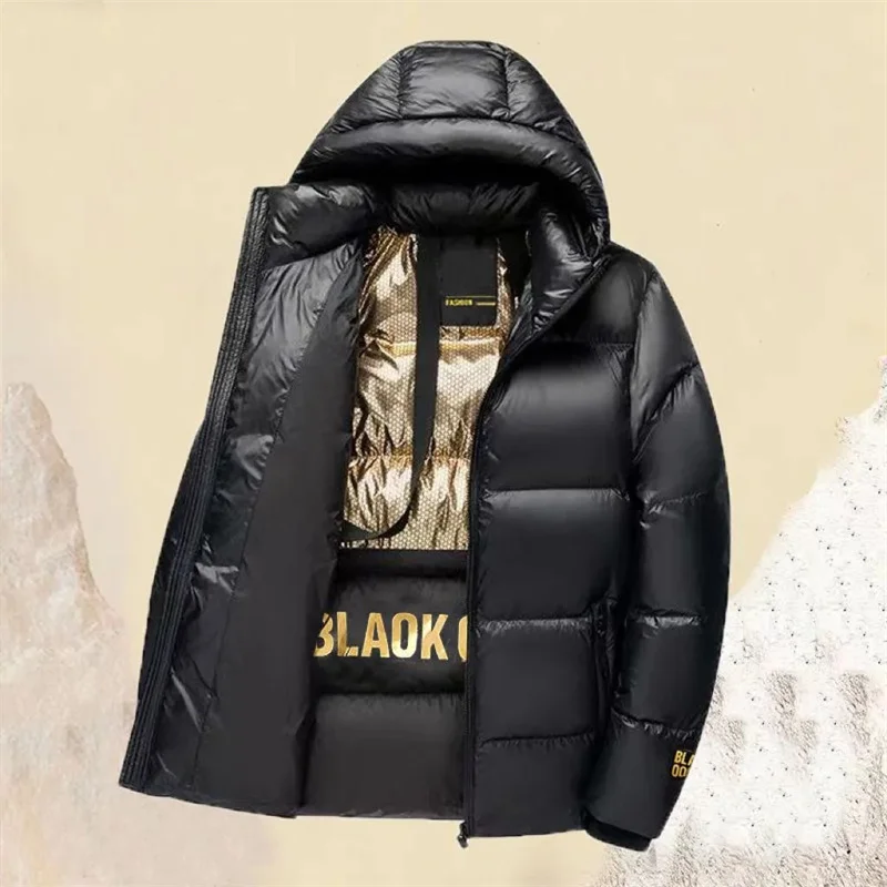 سترة سوداء قصيرة بغطاء للرأس من القطن السميك للنساء معطف شتوي سترة دافئة من القطن سترات نسائية كورية فضفاضة