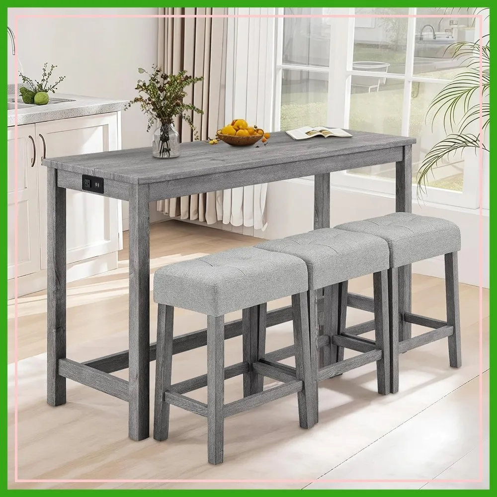 Industrial Bar Table Set 1