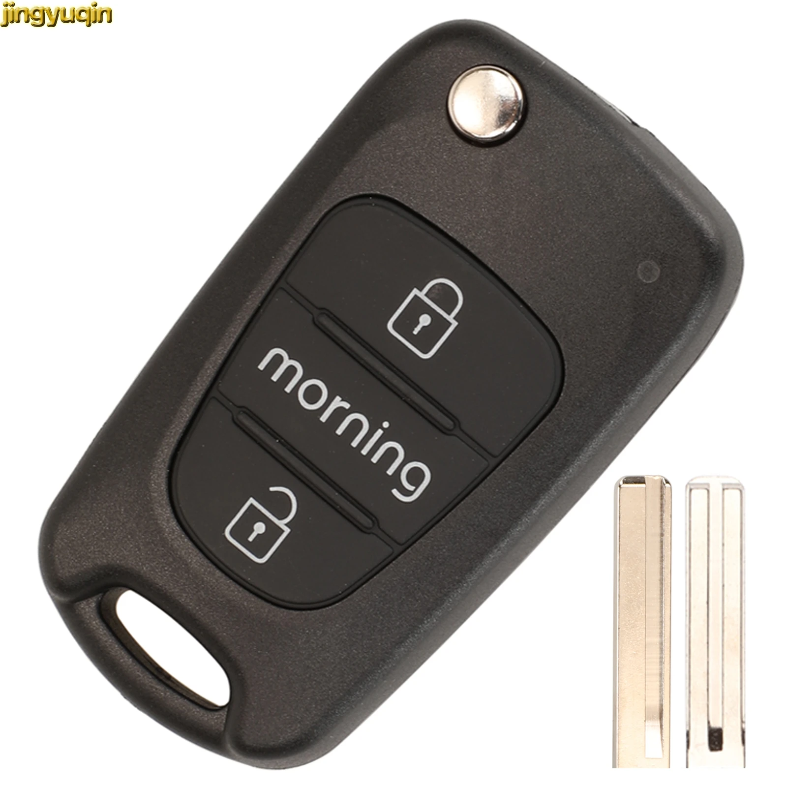 Jingyuqin Remote Car Key Fob Shell For Hyundai I20 I30 IX35 Accent Kia Morning Picanto Sportage Rio 3 K2 K5 Ceed Cerato Soul 3B key case car key shell car remote key car key key shell