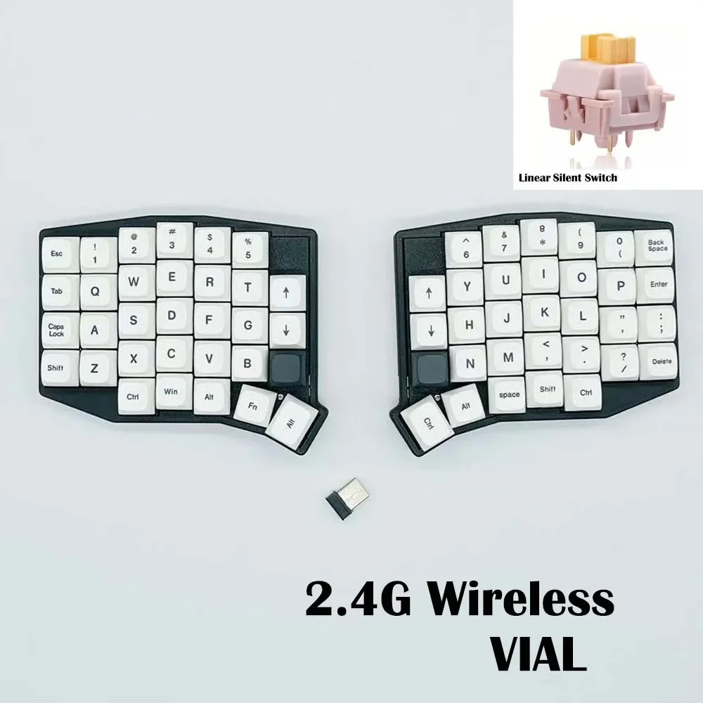 SOFLE 無線分割式メカニカルキーボード（英語配列） Sofle66 分割メカニカルキーボードホットスワップ Sofle キット 2.4