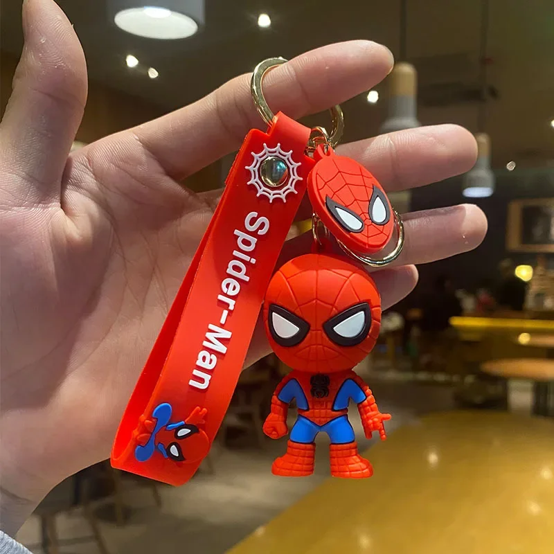 thumbnail image 1 of Marvel Spider Man Lindo Muñeco Colgante Figuras De Acción Vengadores Iron Man Capitán América Llavero Bolsa Llavero Colgante Regalos De Cumpleaños, 1 of 5