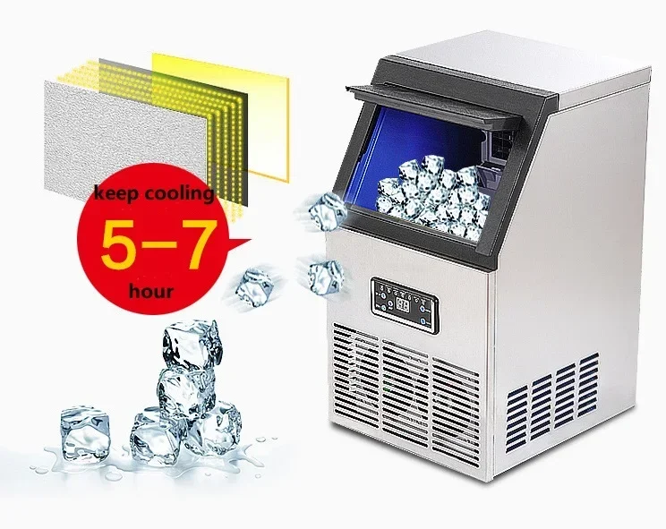 Cost Effective Commercial Square Ice Cub Maker Double Water Inlet Ice Machine