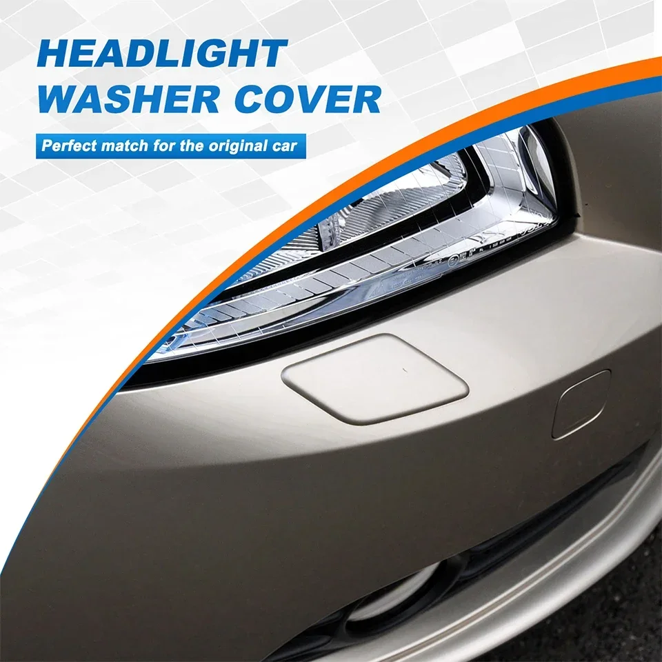 Front Bumper Headlight Washer Spray Nozzle Cover Cap For VOLVO S40 V50 2005 2006 2007 39991798 39991799 Headlamp Cleaner Lid