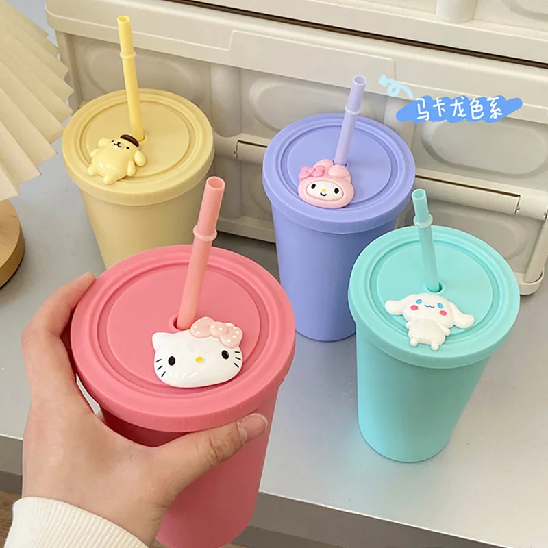 

Стакан Kawaii с персонажами аниме, соломенный, большой емкости