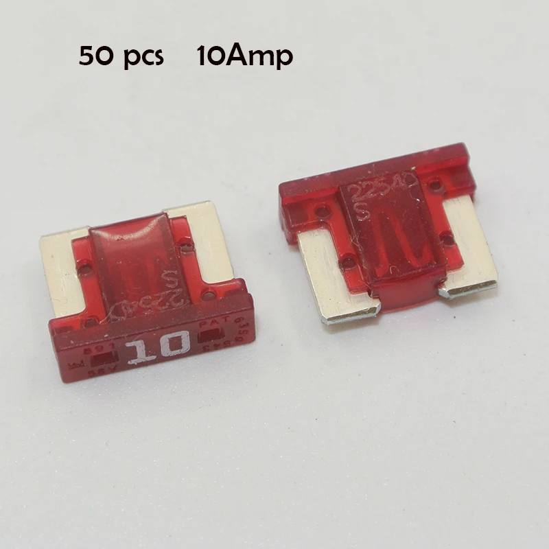 Micro Blade Fuses 50pc Assortment Pack Car Auto Electrical Replacement Fuse car fuses kit