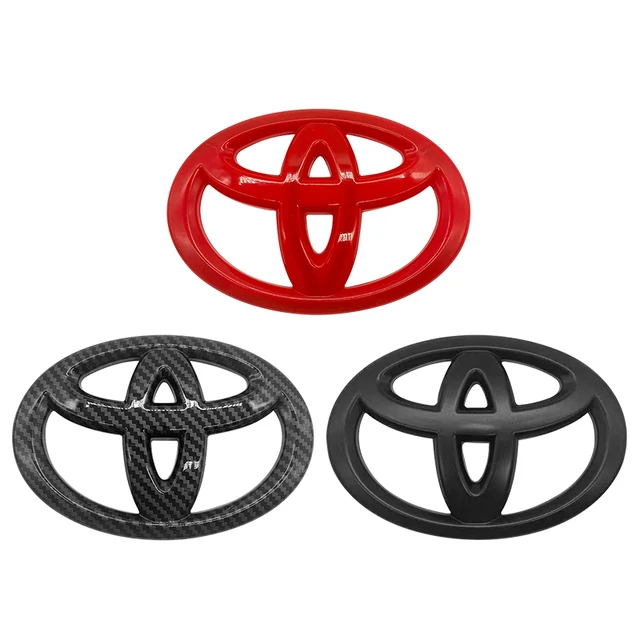 Car Steering Wheel Decorative Stickers Carbon fiber Emblem For Toyota Hilux Prius Avensis Auris Verso Corolla Camry Accessories