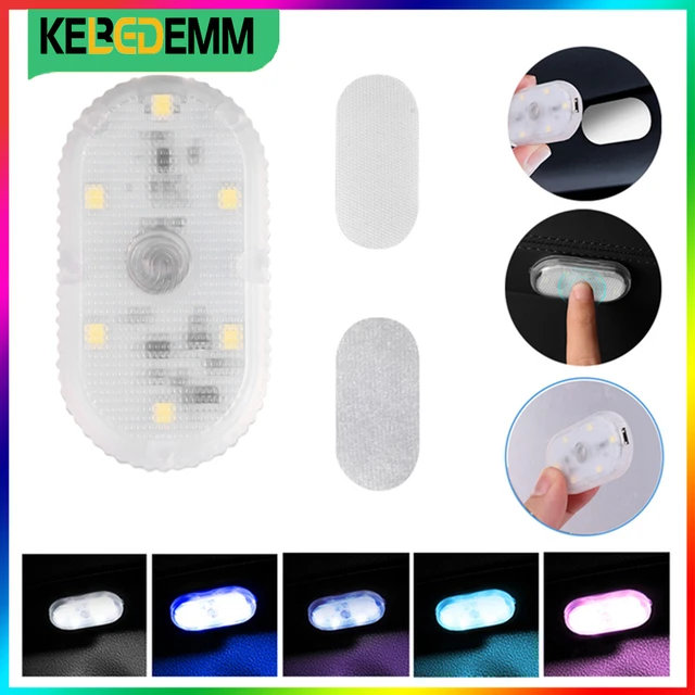 Car Interior 5v led Lighting Finger Touch Sensor Reading Lamp LED  Attraction Lights USB Charge 6 Bulbs Car Door Light - AliExpress