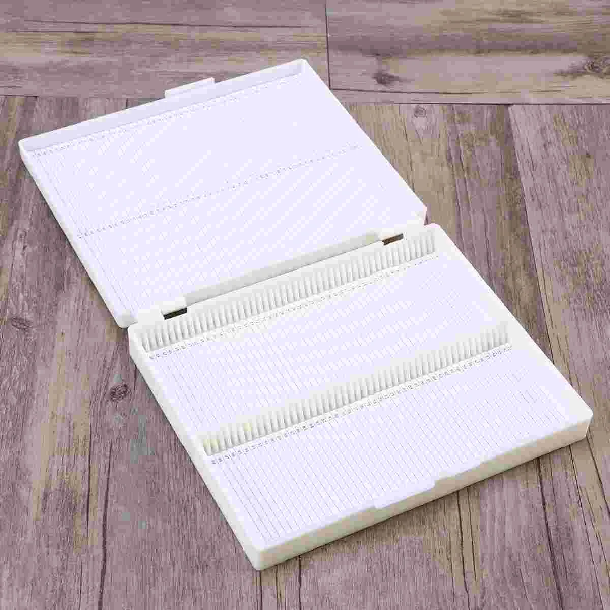 

Microscope Slide Box Pathology Biological Plastic Lined Durable Holds Up to Slides Bio Slice Box Slice Cassette