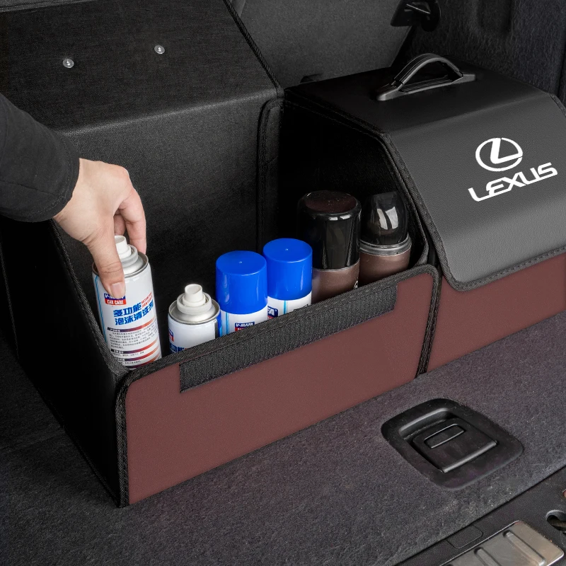 대형 공간 차량 트렁크 수납 박스 4가지 색상 정리용 핸드백 렉서스 FSPORT LBX NX RX 350h 450h ES UX 300e GS GX IS LS LX CT용