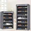 Dust-proof Shoe Rack Multi-layer Simple Sneakers Rack Economical Indoor Strong Load-bearing Space Saving Fabric Storage Shelf 2