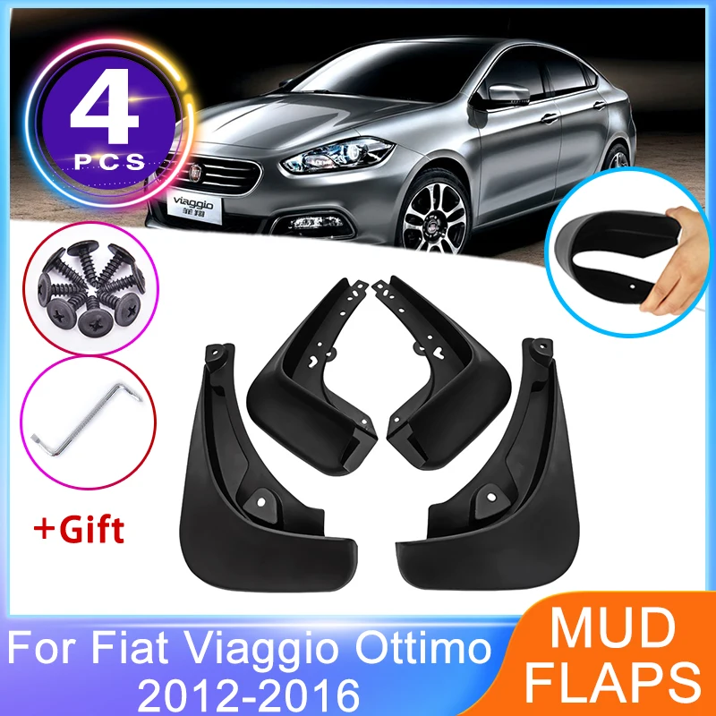 Paraspruzzi Per Fiat Viaggio Otimo 2012 ~ 2016 Parafanghi Anteriori Posteriori Parafango Antispruzzo Paraspruzzi Protezione Ruota Accessori Auto