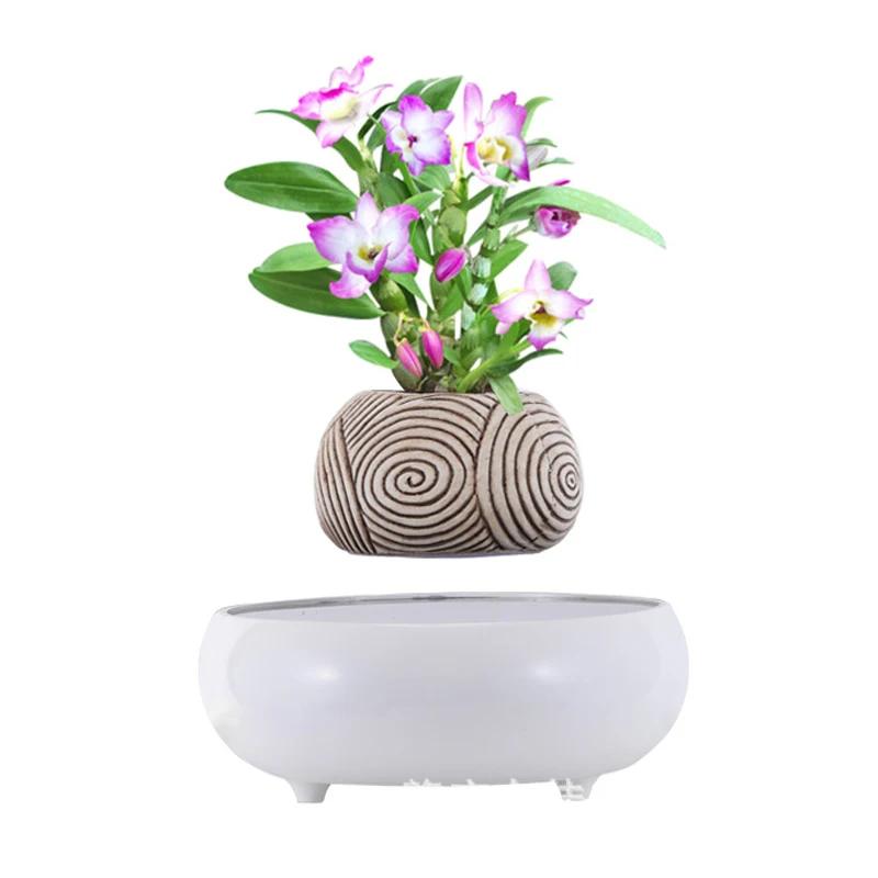 

Magnetic Levitation Planter Magical Floating Garden Flower Pots Air Succulent Bosai Flowerpots Perfect for Home Office Decor