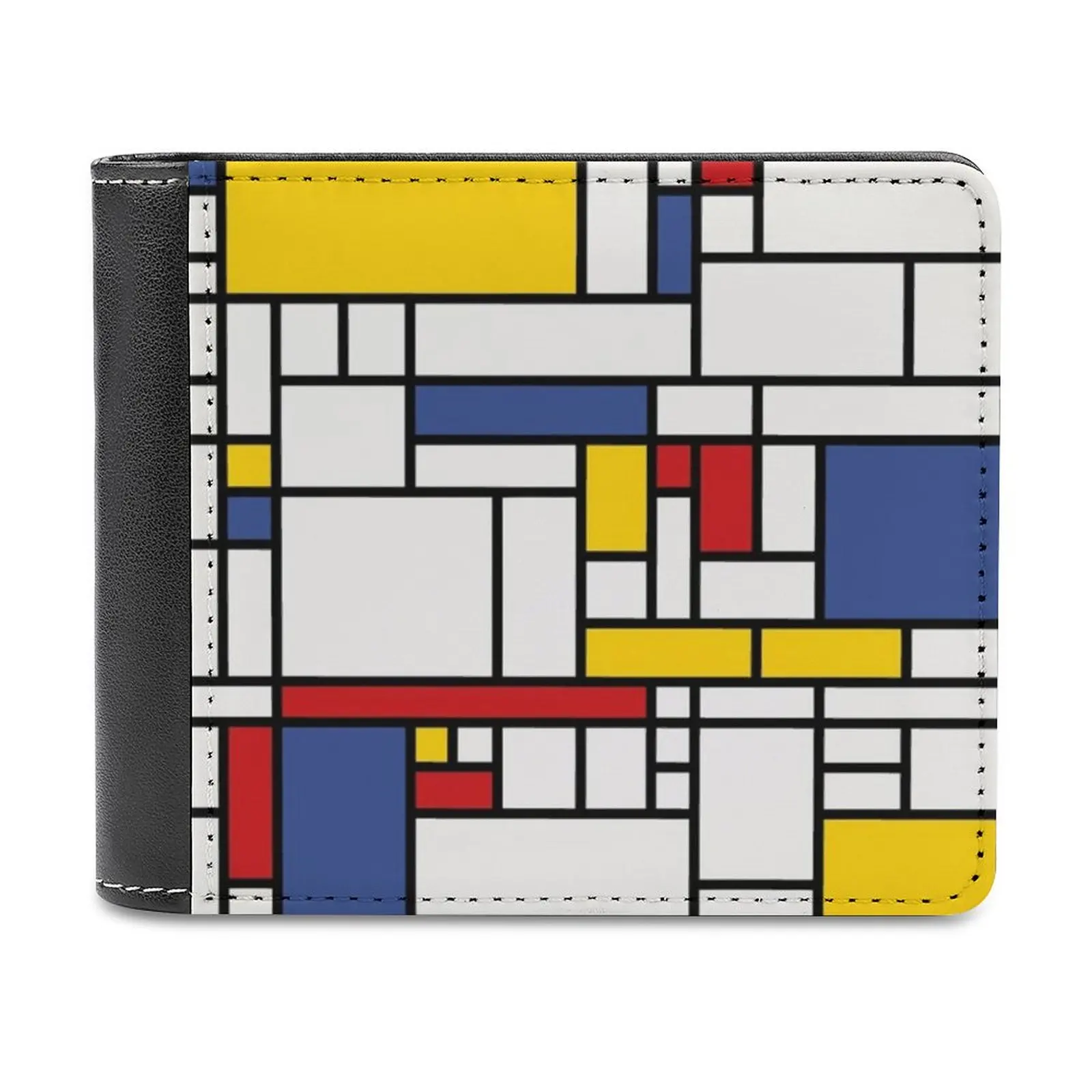 

Деловые мужские кошельки Piet Mondrian, маленькие кошельки для денег, новый дизайн, долларовая цена, топовый кошелек Piet Mondrian