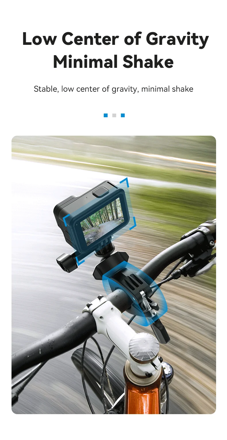Cycling Motorcycle Clip 360° Super Clamp 1/4" Hole Bracket For DJI OSMO Action