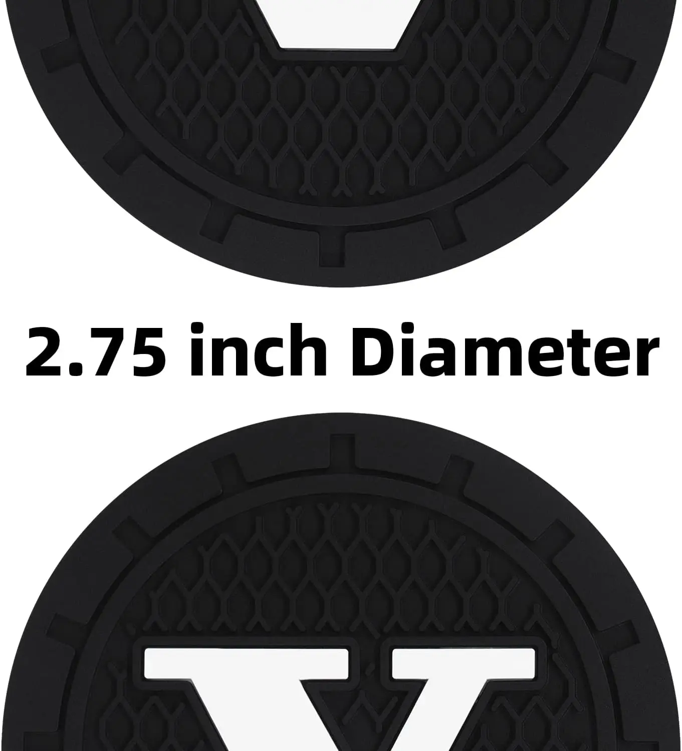 빅토리 자동차 컵홀더 삽입형 실리콘 미끄럼 방지 컵 매트 볼보 V XC90 XC60 XC40 S90 S60 V90 V60 호환 (2개입 2.75인치)