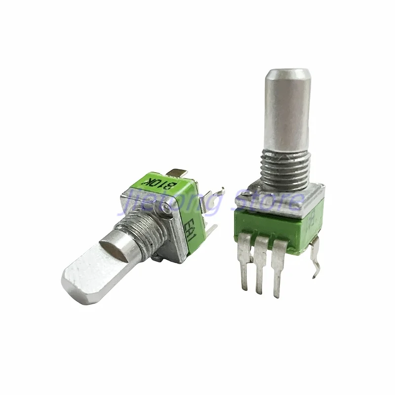 1pc ALPHA RD901F 09 Type Potentiometer Single-Unit Vertical 3 Pins B10K 20K 50K 100K Axial Length 15mm D Half Shaft multiturn potentiometer linear potentiometer rotary potentiometer trimmer potentiometer electronic components