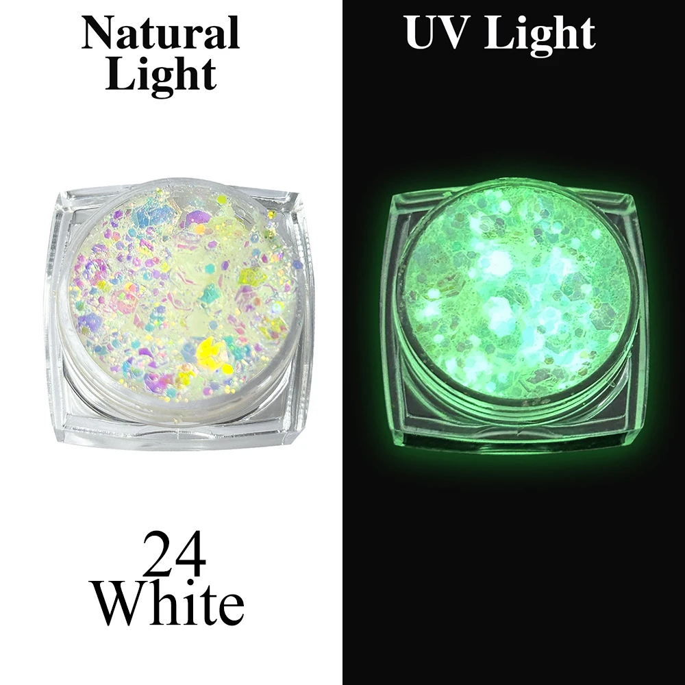 Luminous Glitter Gel - UV Glow Waterproof Makeup