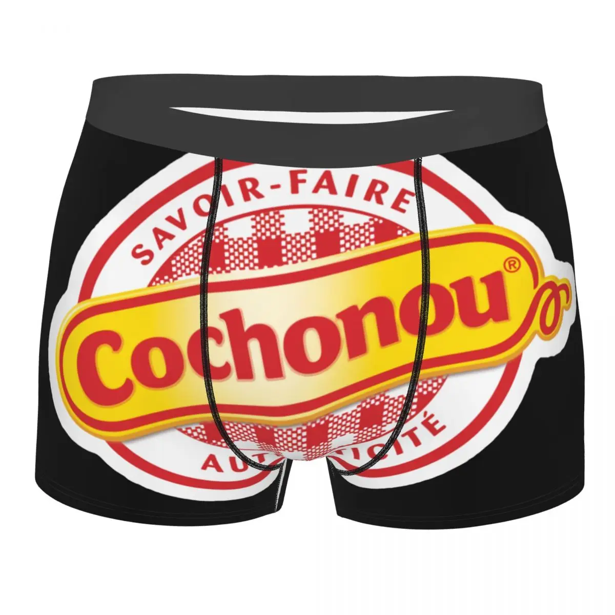 

Male Sexy Pig Cochonou Logo Underwear Boxer Briefs Men Soft Shorts Underpants