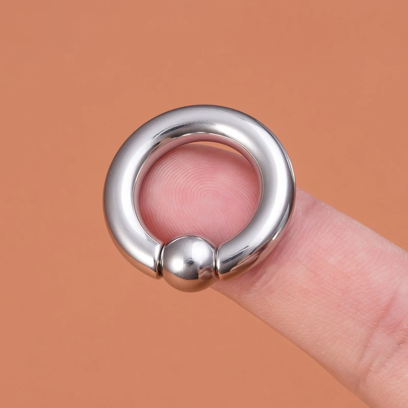 1pc Surgical Steel Captive Bead Ring Hoop Earring BCR Ear Weights Nose