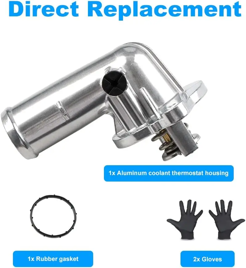 5184651AG Coolant Aluminum Thermostat Housing For Jeep Wrangler JK Grand Cherokee 2011- Dodge Durango 2011-2015 Coolant