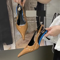 Eilyken Sexy Designer Patent Leather Pointed Toe High Heels Pumps Women Shallow Fashion Elegant Banquet Wedding Party Shoes - Image 3