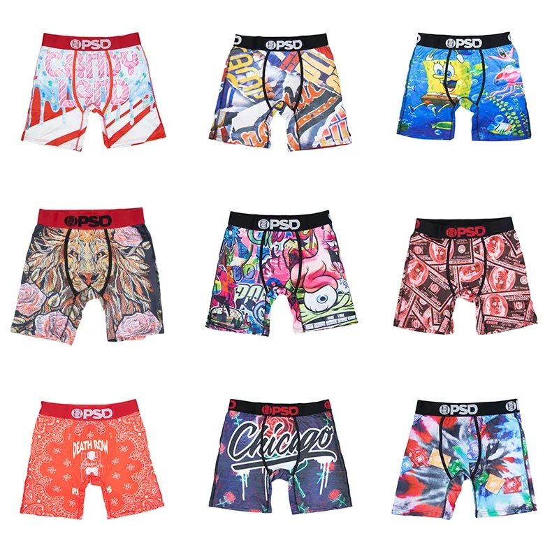 Sexy Men Underwear Boxershorts Fashion Man Underpants Panties Print Men Innerwear men sexy boxer ZS-P46-P55