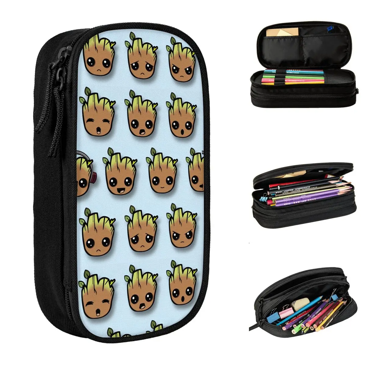 Guardians Of The Galaxy Groot Pencil Case Cartoon Anime Pencilcases Pen Student Large Storage Pencil Bags Office Gift Stationery