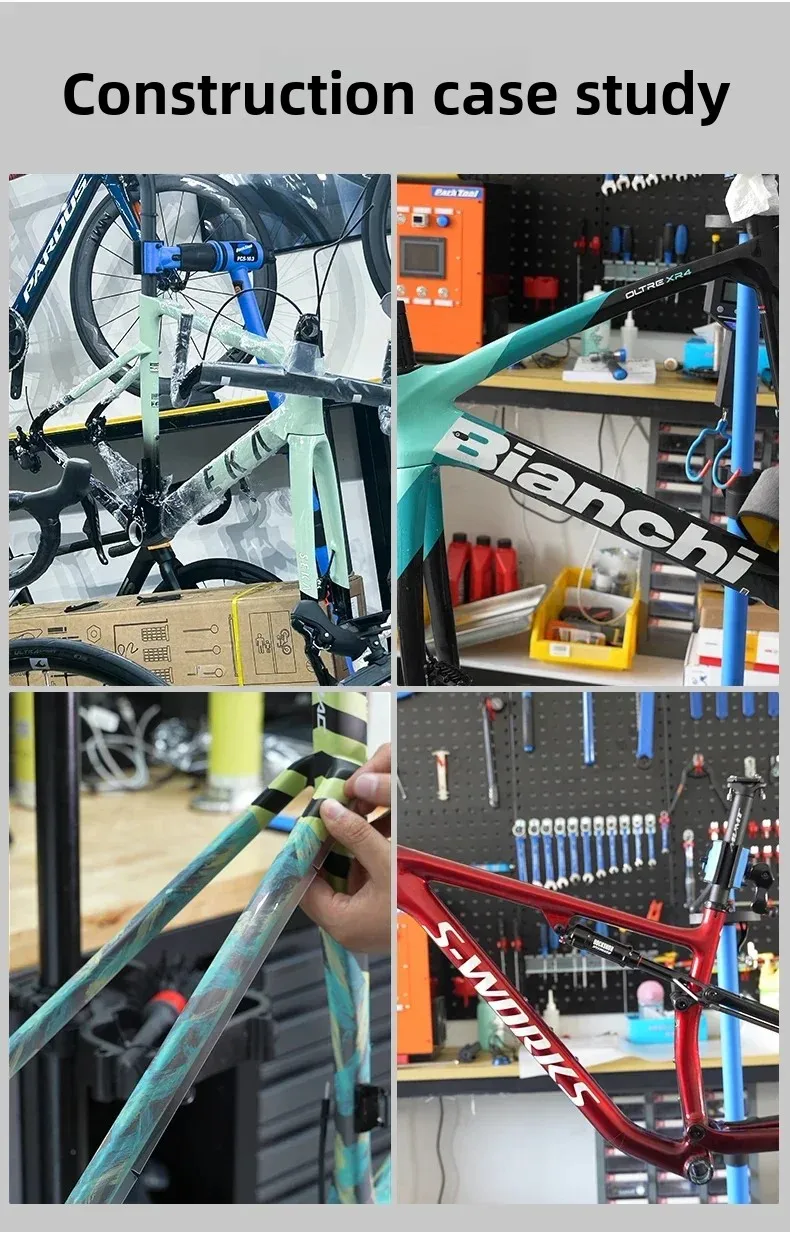 Fahrradrahmen-Kratzschutzfolie, Fahrrad-Aufkleber, MTB-Schutz, TPU Fahrradspezifische Universelle Schutzfolie – Detail 8
