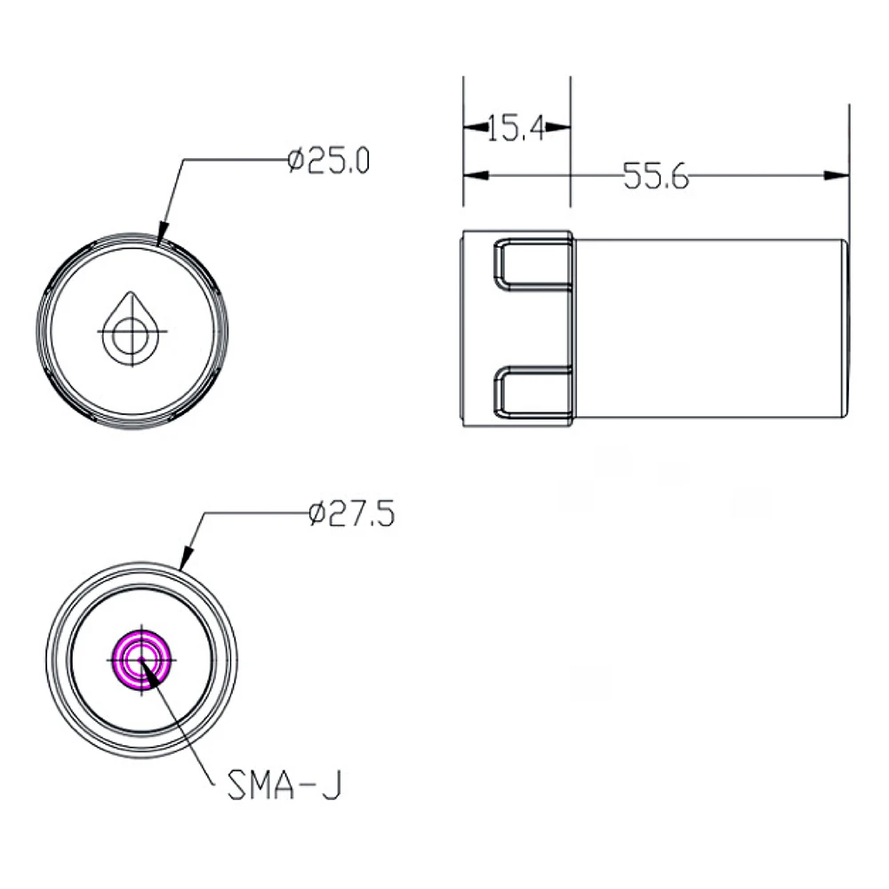 RTK GNSS 고정밀 헬릭스 안테나 GPS GLONASS Galileo Beidou 쿼드 주파수 SMA 커넥터 IP67 방수