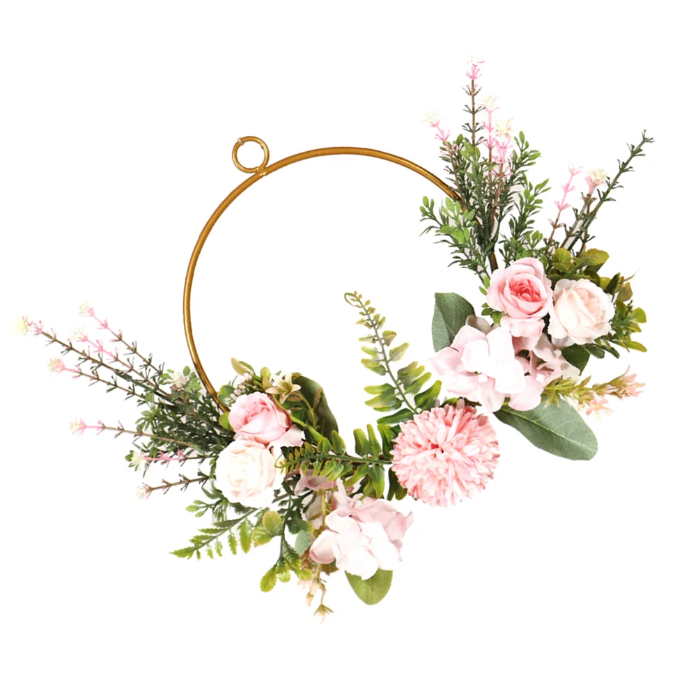 

Wreath Faux Plant Door Hanging Floral Household Garland Front Cloth Decor Artificial Flowers