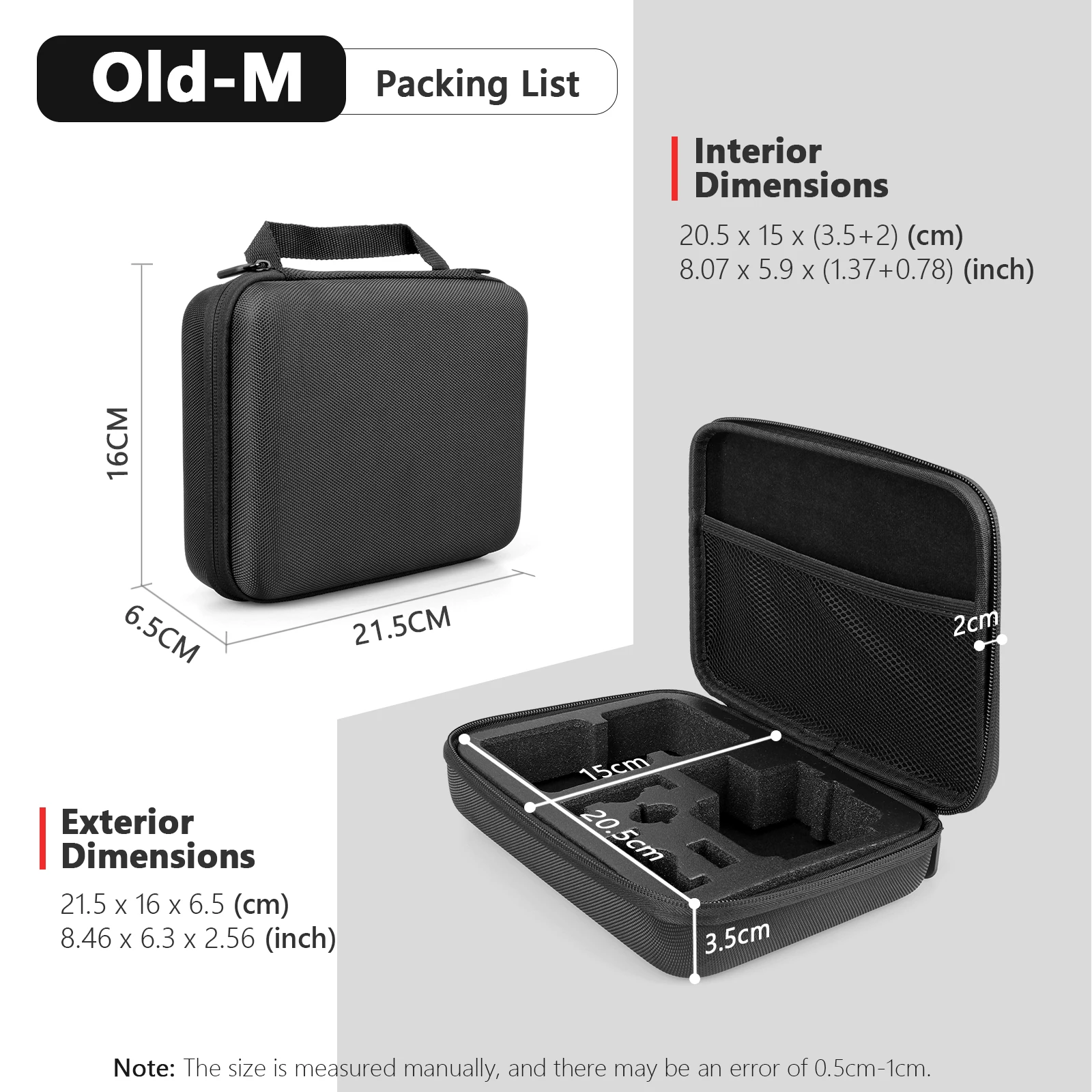 Akaso Ek7000 Vamson DIY Carrying Case For GoPro Hero