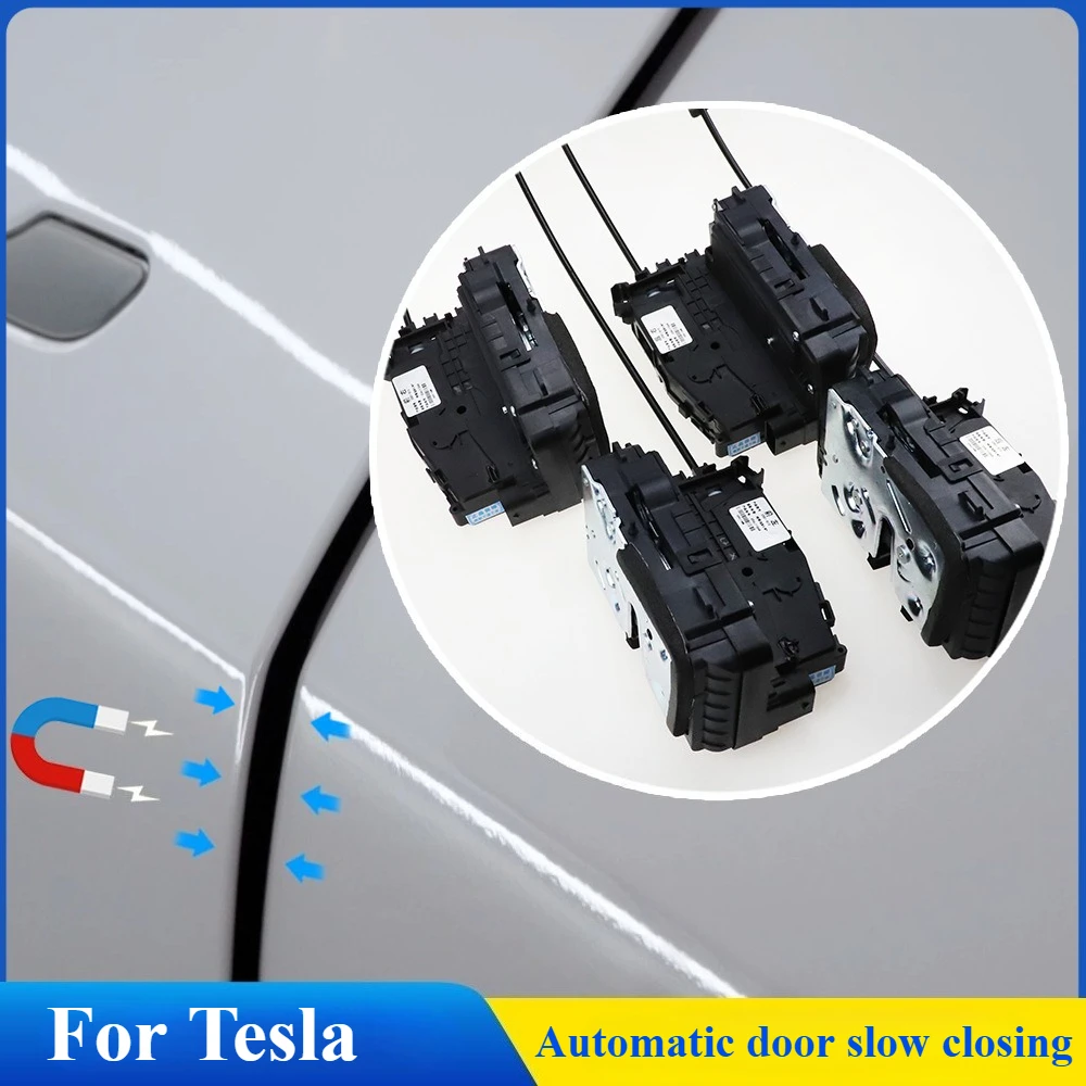 Electric Suction Door Lock For Tesla Model Y/3 Model 3/Y Refresh Soft Closing Sm