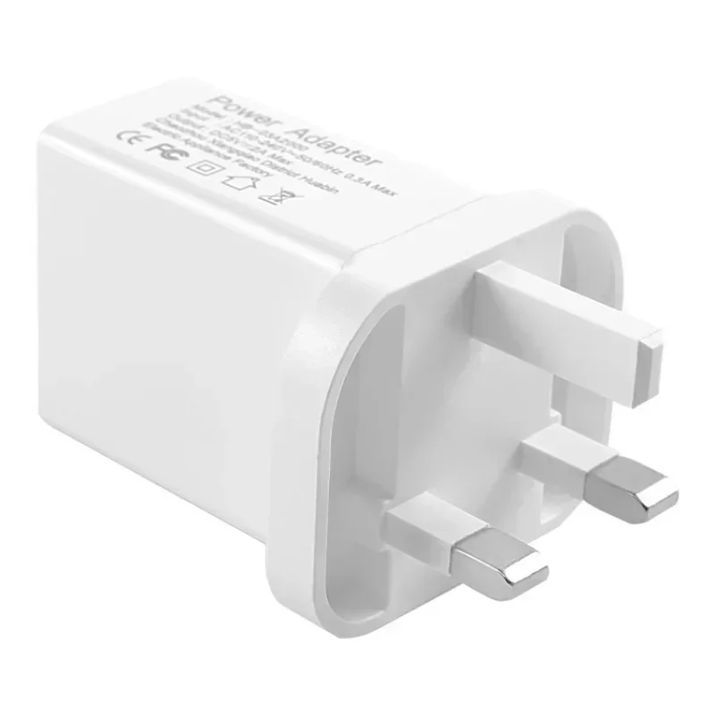 Triple Port USB Wall Charger, 5V2A Power Adapter with Two Foot Charging Cable