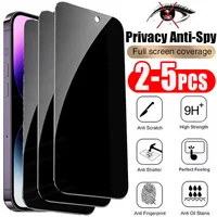 2-5pcs Full Cover Anti-Spy Screen Protector For iPhone 11 12 13 PRO MAX Privacy Glass For iPhone 14 Pro 8 Plus XS Max XR Tempere