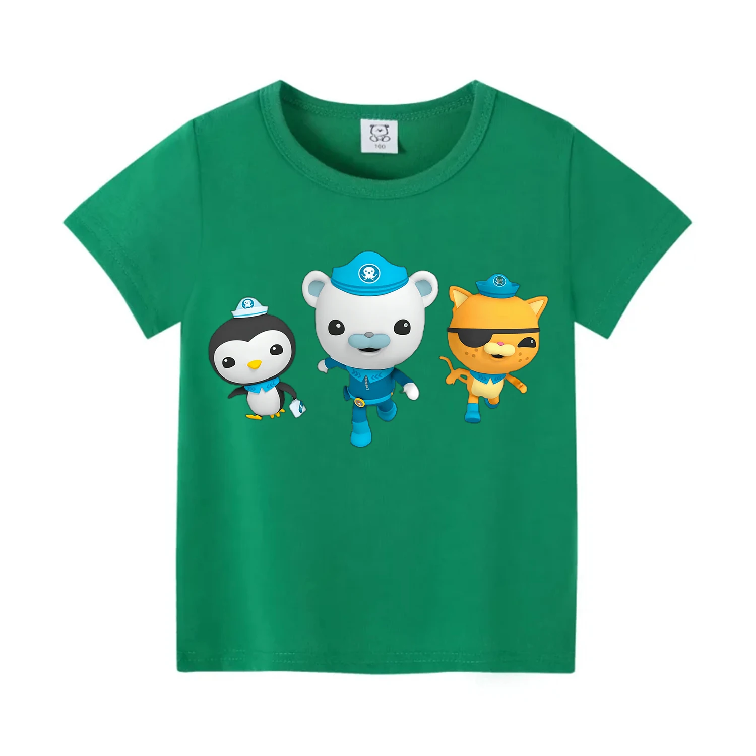 Summer New Octonauts Boy Girl Print Cotton T-shirt Fashion Short Sleeve O-neck Boy's Funny Tee Top Gift For Kids Clothing 2