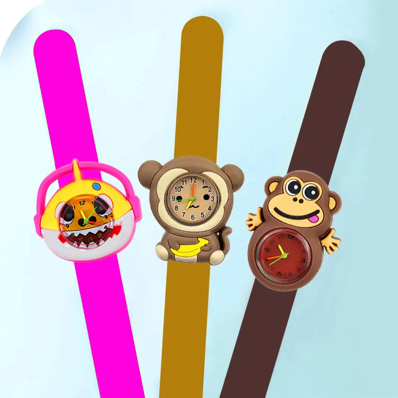 

Cute Monkey Children's Watch Toys Bracelet Kids Slap Watches for Boys Girls Birthday and New Year Gifts