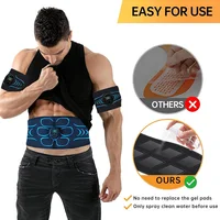 EMS Muscle Stimulator Abdominal Toning Belt Smart Muscle Toner Recharge Body Shaping Massage Belt Weight Loss Fitness Equipment - Image 2